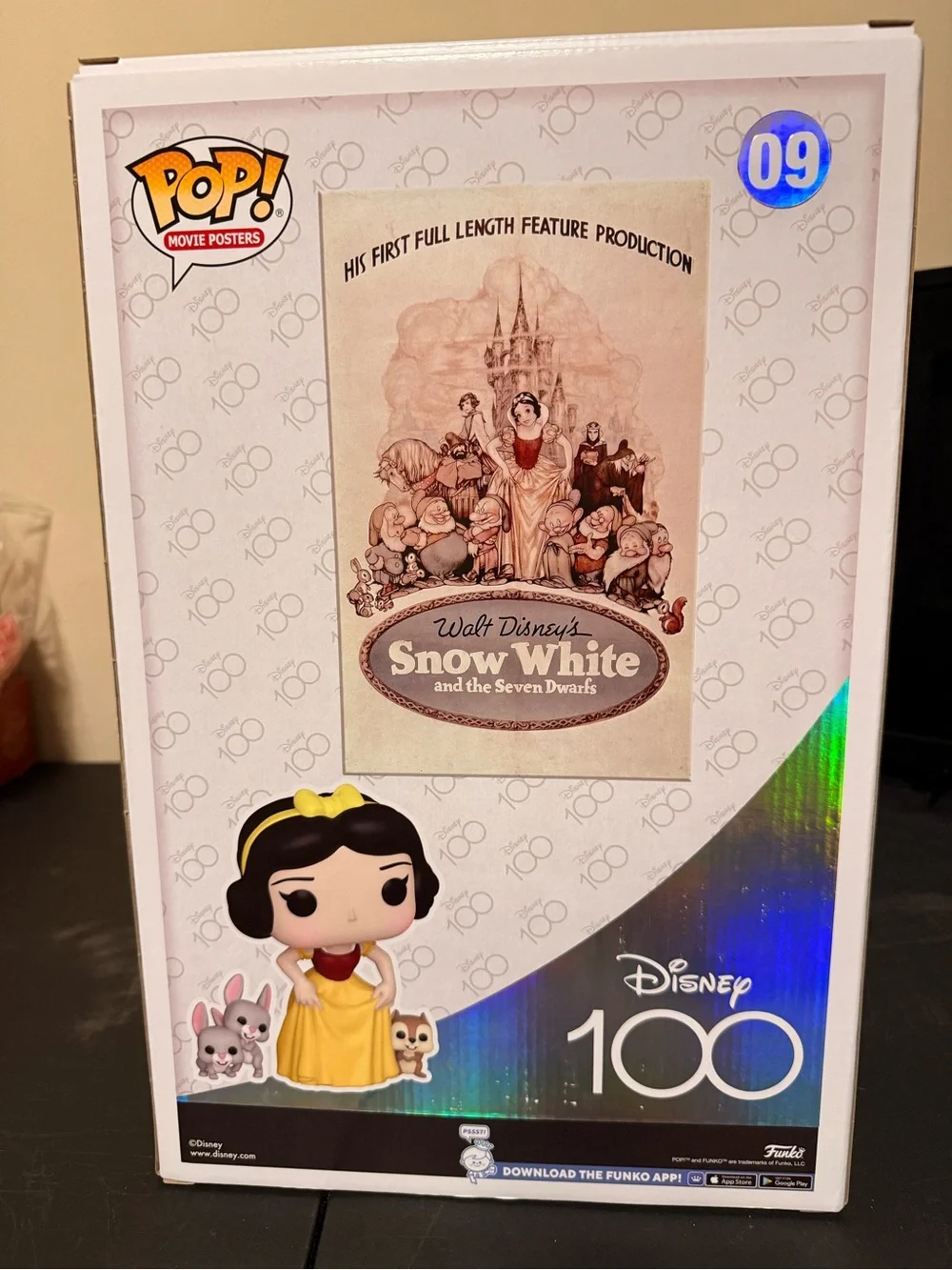 Funko Disney Snow White Pop! Figure with Yellow Dress and Black Hair